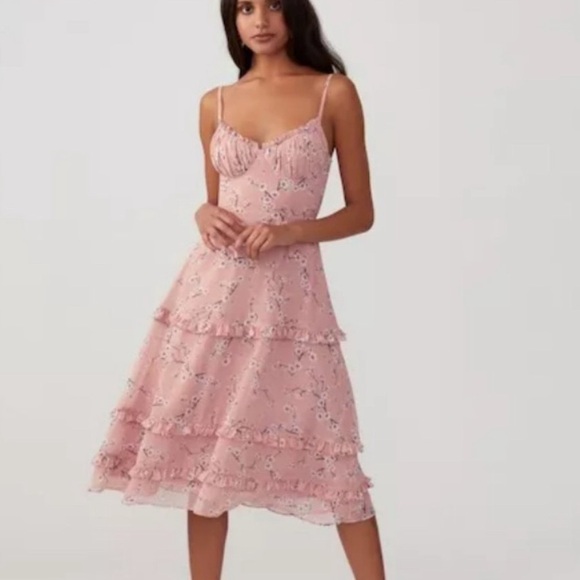 NWT Fame & Partners Cherry Bloom Dress | Size 10 | Coquette Vibes - Picture 1 of 10